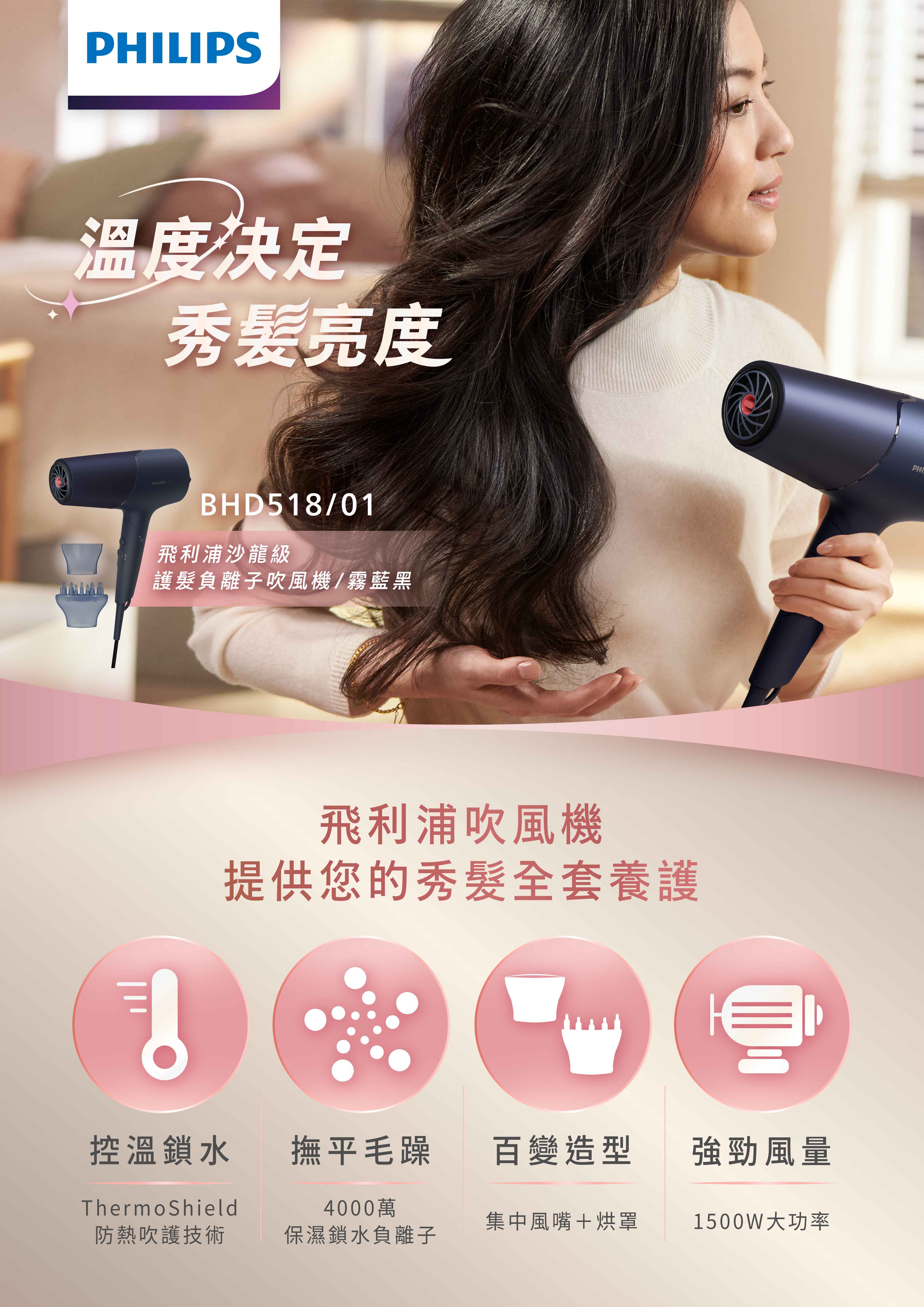 PHILIPS-吹風機KV